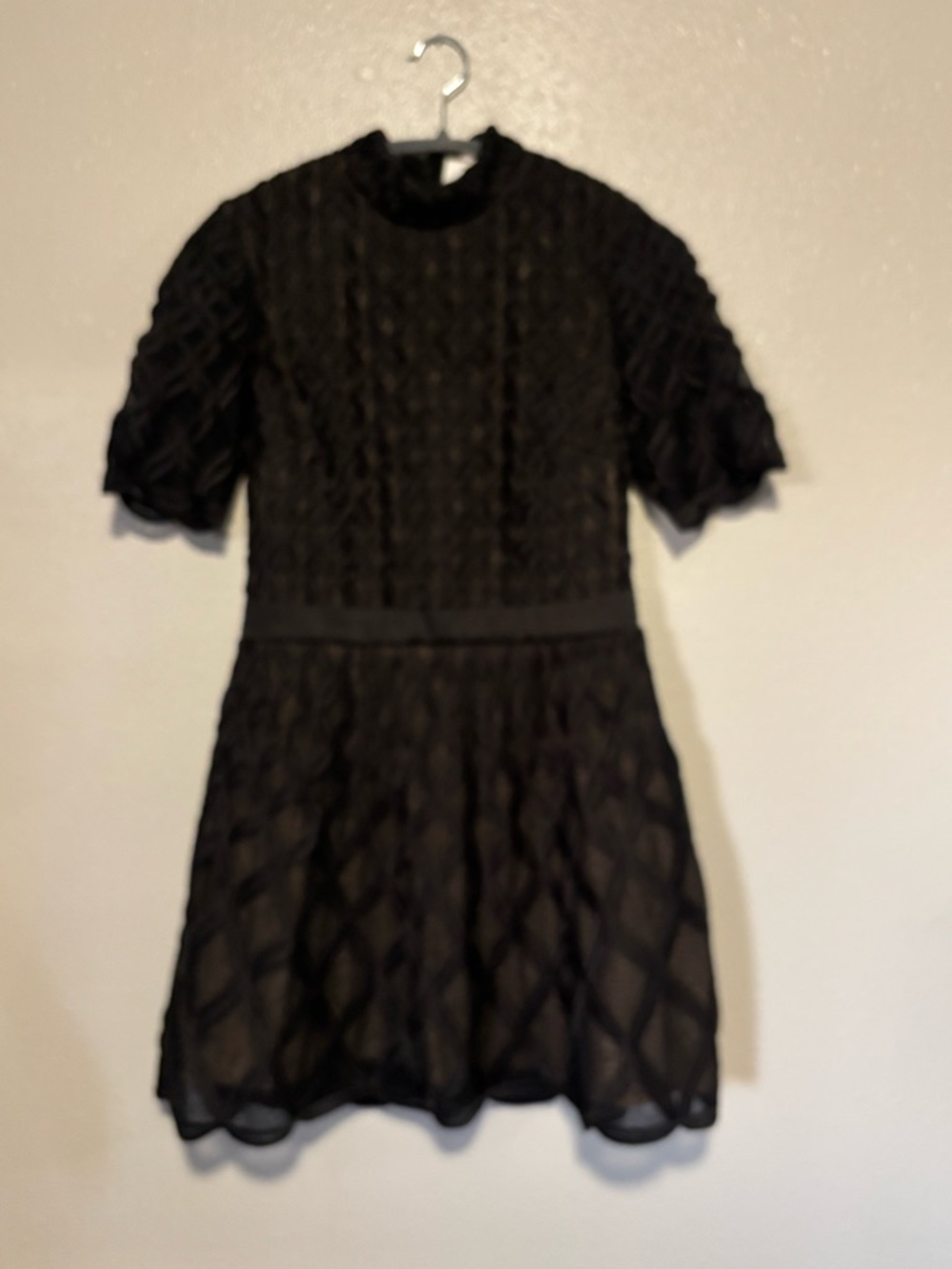 Simkhai Black Lace Overlay Kids Dress